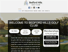Tablet Screenshot of bedfordhillsgolf.com